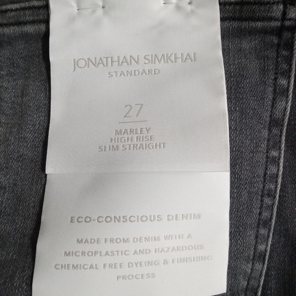 Jonathan Simkhai Vintage Noir Button Fly Skinny Leg Jean Size 27 - Picture 9 of 9